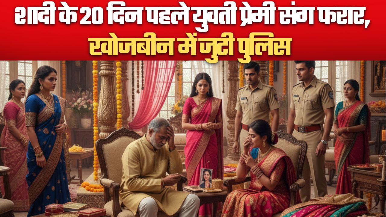 शादी के 20 दिन पहले युवती प्रेमी संग फरार, खोजबीन में जुटी पुलिस